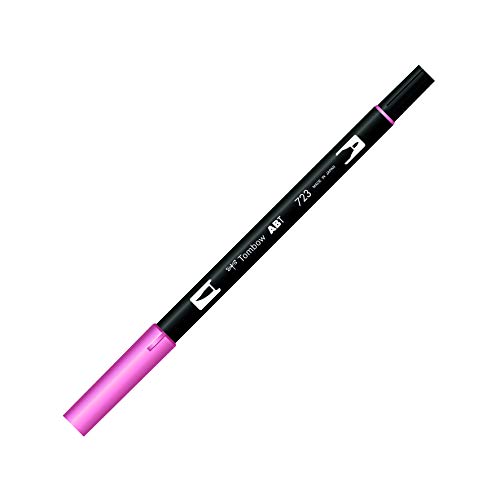 Marcador Tombow Dual Brush 0.7mm - Rosa (Escrita) Tombow - Marcadores e marcadores de texto - 0.7mm, rosa, escrita, ponta fina