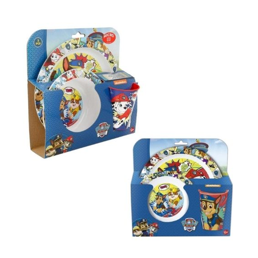 Conjunto de Cozinha Patrulha Pata 2 Peças PAW PATROL - Cozinhas de brinquedo e alimentos de brincar - 2 peças, copo, taça, espátula, colher