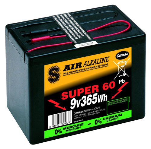 Pilha Recarregável CEGASA Super60 (9 V - 55 Ah) Cegasa - Baterias - 9 V, 55 Ah, recarregável, nimh