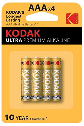 Pilha KODAK Ultra Premium (1 Unidade - AAA) Kodak - Baterias - alcalino, AAA, 1,5 V, preto