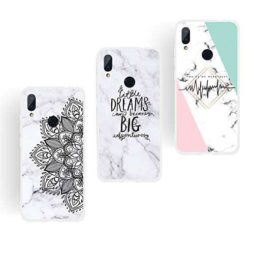 Capa para Xiaomi Redmi Note 7 HOPMORE 3X Mármore HopMore - Peças de reposição para telemóveis - xiaomi, redmi note 7, marrom