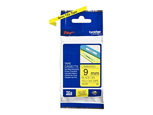 Fita para Etiquetadora BROTHER TZe-621 Preto Brother - Fitas de etiquetas e recargas - preto, etiquetas, impressão