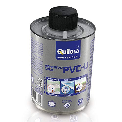 Quilosa T015826 - Adesivo para PVC sintético (250 ml) quilosa - Cola e adesivos de hardware - adesivo pvc sintético, 250 ml, fibra de vidro, resistente à água