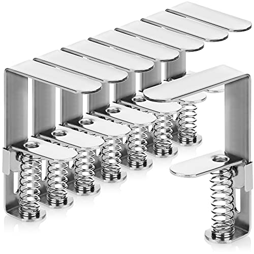 Conjunto de 8 Suportes para Guardanapos COM-FOUR com-four - Clipes e pesos para toalhas de mesa - 8 suportes, aço, interior, exterior