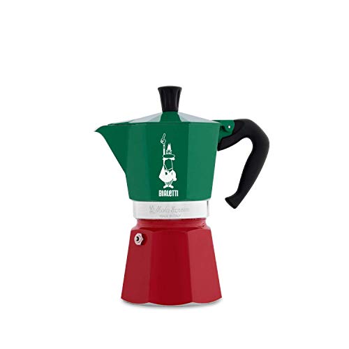 Cafeteira BIALETTI Moka Indipendente 1-2 Chávenas Bialetti - Cafeteiras e máquinas de expresso - moka express, 0.24 l, alumínio, verde