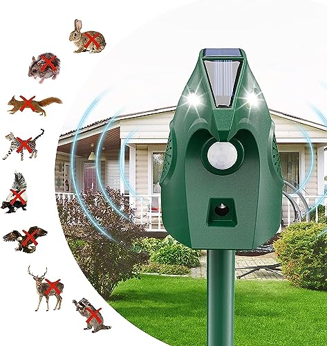Repelente para Gatos Exteriores Repelente Solar Ultrassónico bubbacare - Repelentes - ultrassónico, pir, luz LED, flash