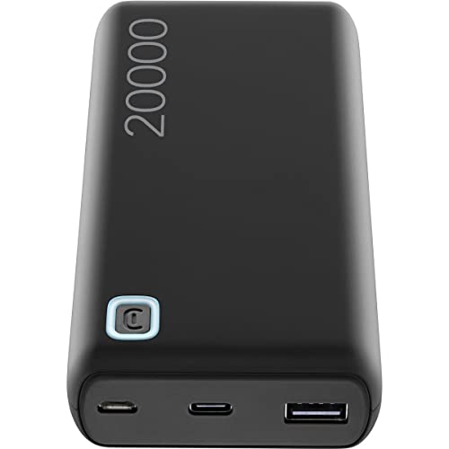 Powerbank CELLULARLINE Essence (20000 mAh - USB - MicroUSB - Preto) CELLULAR LINE - Adaptadores de energia e carregadores - 20000 mAh, usb, microUSB, universal
