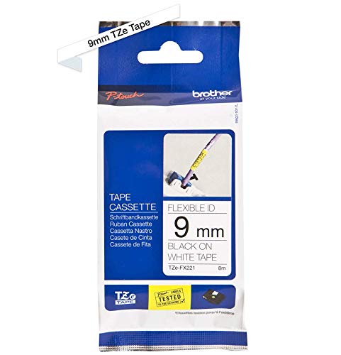 Fita Rotuladora BROTHER TZE-FX221 Preto sobre Branco Brother - Fitas de etiquetas e recargas - preto, branco, cartuchos de impressão, tze-fx221