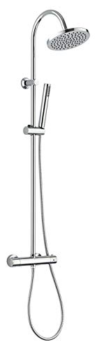 Coluna de Chuveiro com Misturador Termostático LOONA 1.5L - Branco (Cozinha e Casa de Banho) Rousseau - Torneiras - termostático, misturador, 1.5l
