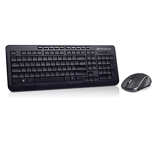 Teclado PHOENIX TECHNOLOGIES PHKEYWIRELESS (Wireless - Layout Espanhol) Phoenix - Conjuntos de acessórios de computador - wireless, layout espanhol, rf wireless, AAA baterias, alcalino