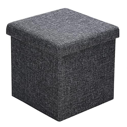 Baúl de Arrumação CASARIA Dobrável (Cinzento - 40 x 40 cm) Casaria - Pufes - dobrável, 40 x 40 cm, cinzento