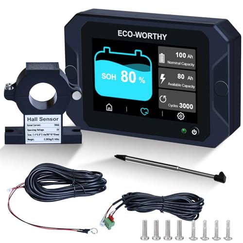 Monitor de Bateria Eco-Worthy EW-ECO300 | Preto ECO-WORTHY - Baterias - eco-friendly, batteries, monitor