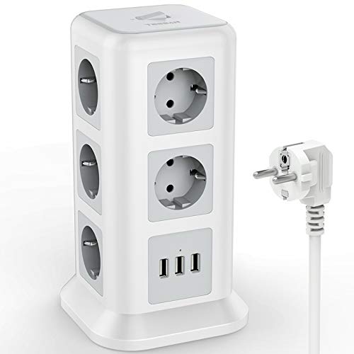Extensão Elétrica TESSAN 11 tomadas + 3 USB (2 m) TESSAN - Fios e cabos elétricos - 11 tomadas, 3 usb, 2 metros