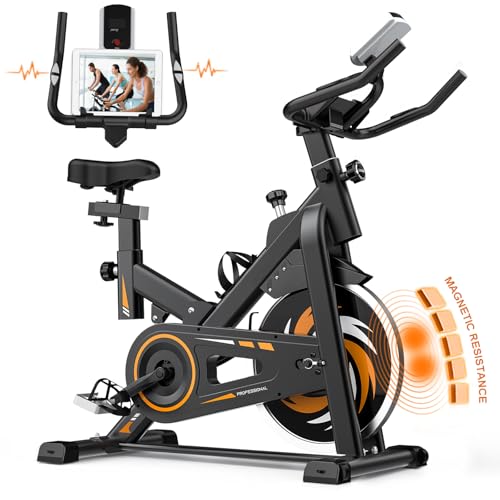 Bicicleta Estática DE CORCN (Vermelho - 90x50x105cm) Salida de fábrica - Bicicletas de exercício - resistência magnética, silenciosa, ajustável, lcd