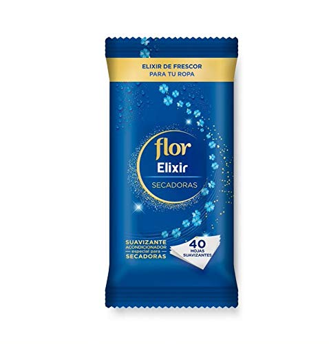Flor - Suavizante Acondicionador Especial Para Secadoras - 40 Hojas Flor - Amaciadores de roupa e folhas para secar - suavizante, acondicionador, secadoras