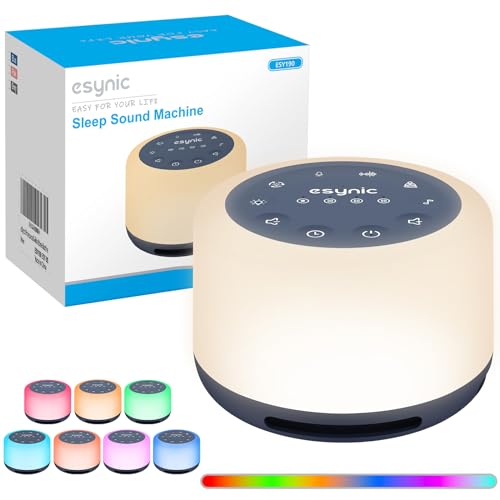 Máquina de Som Portátil eSynic para Bebés com Controle Remoto eSynic - Áudio - portátil, controlo remoto, 2 níveis de volume, função de repetição