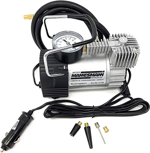 Mini compressor de ar BRÜDER MANNESMANN 01790 Brüder Mannesmann - Equipamento atlético de uso geral - compacto, 35l/min, adaptadores, automóveis