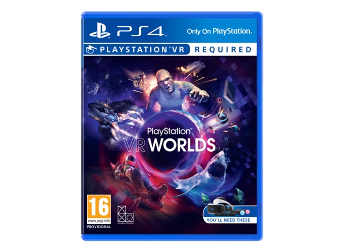 Jogo PS4 PSVR Worlds (En) (M18 - Ação/aventura) Sony - Software de jogos de vídeo - ps4, psvr, m18, ação, aventura