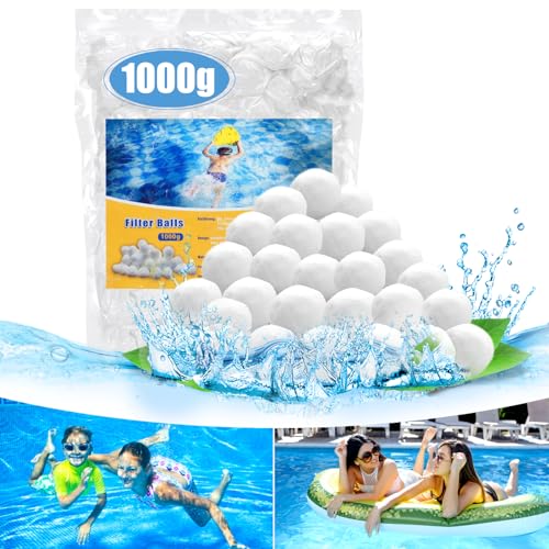 Bolas Filtrantes 1000G para Filtros de Areia MOKHT - Móveis de exterior - polietileno, 1 kg, 1000 l/h