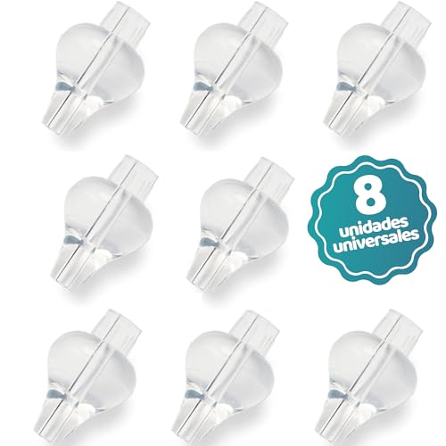 Adaptador para chupeta HOMYBABY Silicone (8 unidades) HOMYBABY - Clipes e suportes para chupetas - lavagem nasal, 8 unidades, silicone, bolsa de viagem