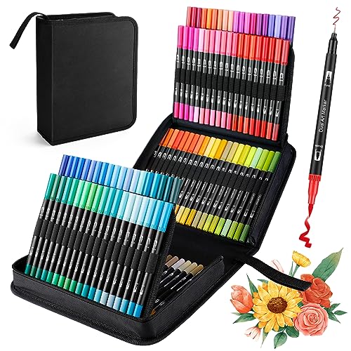 Conjunto de 120 Marcadores para Crianças Lápis de Cor Wothfav - Marcadores e marcadores de texto - 120 marcadores, crianças, lâminas de cor, flexível, não tóxico