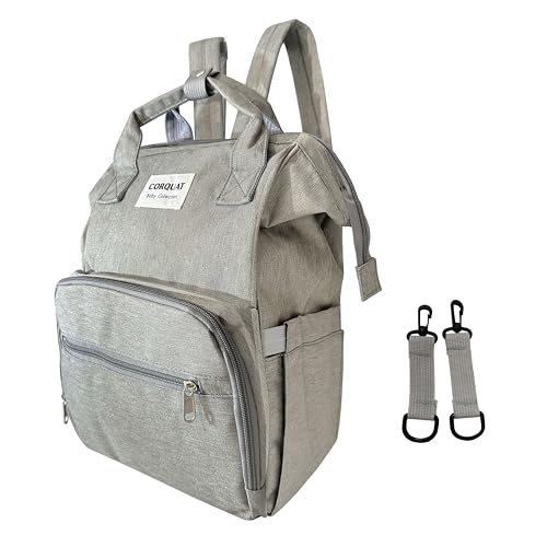 Mochilas para Bebés CORQUAT (Cinzento - Poliéster) Corquat - Móveis para bebês e crianças pequenas - poliéster, compartimento tablet, 240x110x20mm, pega