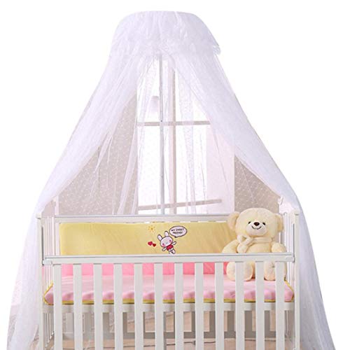 Mosquiteiro para Berço 2 Postes Branco com Suporte Marbeine - Roupa de cama - 2 postes, branco, suporte, 200 cm
