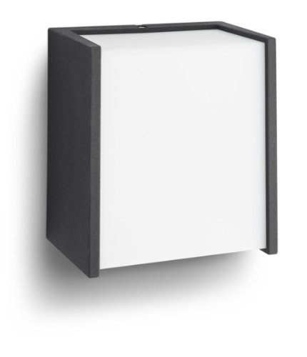 Candeeiro Exterior de Parede PHILIPS Macaw Black Philips Lighting - Luminárias de parede - sintético, preto, ip44, jardim