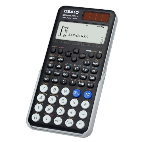 Calculadora OSALO 417 (Preto - LCD - Pilhas) OSALO - Calculadoras - calculadora, osaldo 417, preto, lcd, pilhas, energia solar