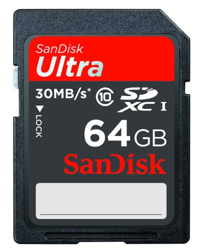 Cartão de Memória SANDISK Ultra 64GB SDXC Sandisk - Cartões de memória flash - 64 gb, SDXC, 100 MB/s, Class 10