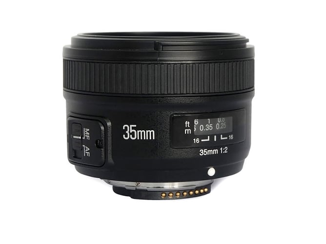 Objetiva YONGNUO YN 35mm F/2.0 AF Preto para Nikon Yongnuo - Lentes de câmera - 35mm, f/2.0, af, nikon