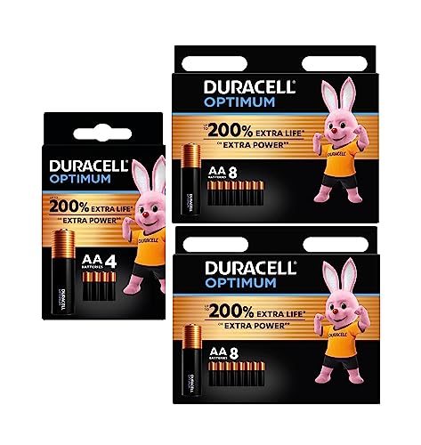 Pilhas DURACELL Optimum AA LR06 (20 unidades) Duracell - Baterias - 1.5 V, 2000 mAh, aa, alcalino