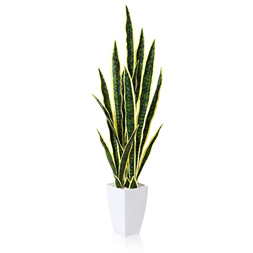Planta artificial CROSOFMI Grande decorativa Sanseveria 110cm CROSOFMI - Casa e jardim - decorativa, sanseveria, 110cm, plástico