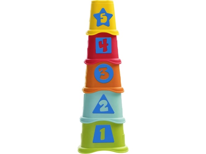 Blocos de Construção CHICCO 00009373000000 Chicco - Brinquedos de empilhar e encaixar - motricidade fina, imaginação, cores vivas, figuras
