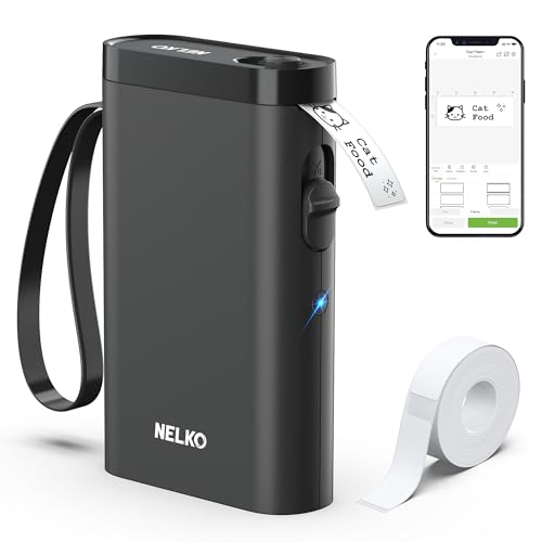Impressora de Etiquetas Nelko 300002 | Preto Nelko - Rotuladoras - preto, plástico, 30 cm, impressora de etiquetas