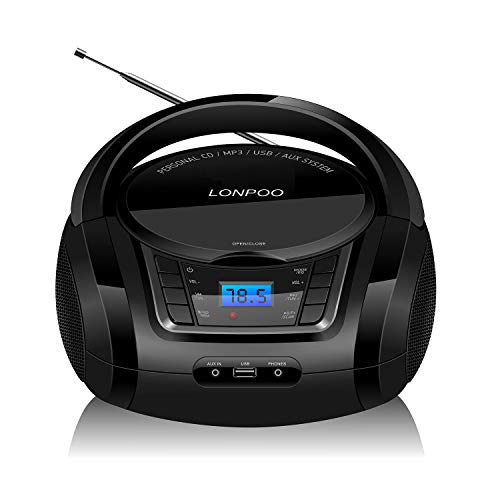 Leitor de CDs Portátil com Colunas LONPOO OSENDA - Reprodutores de áudio e gravadores - portátil, colunas, leitor de CDs