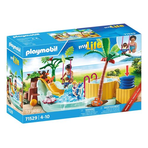 Playmobil My Life 71529 piscina de brincar (Jogos de Sociedade) PLAYMOBIL - Brinquedos - piscina, brincar, jogos