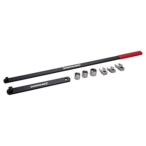 Conjunto de Ferramentas SILVERLINE 255054 Silverline - Chaves inglesas - aço, preto, 100 kg