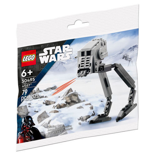LEGO Star Wars - At-ST - 30495 (Idade Mínima: 7 - Peças: 466) LEGO - Brinquedos - lego, star wars, at-st, veículo de combate, batalha