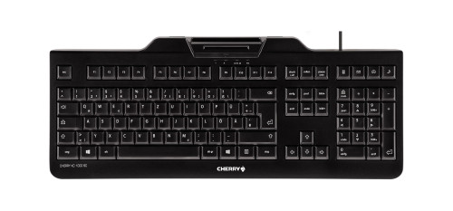 Teclado CHERRY KC 1000 SC (Com Cabo - Layout Alemão) Cherry - Teclados - teclado, cherry, kc 1000 sc, layout alemão, leitor cartões inteligentes