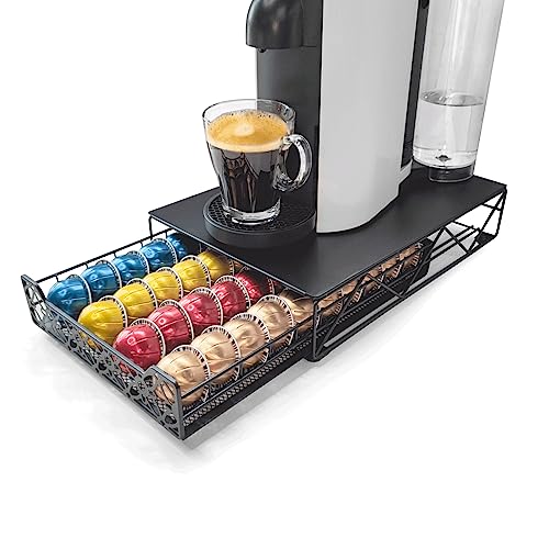Suporte para Recargas de Café Recaps | Preto RECAPS - Organizadores de balcão de cozinha e estação de bebidas - café, recargas, preto