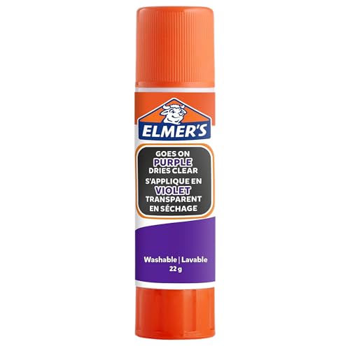 Cola de Encolher ELMER'S Disappear Purple (22 g) Elmers - Cola e adesivos de hardware - secagem rápida, 22 g, desaparece