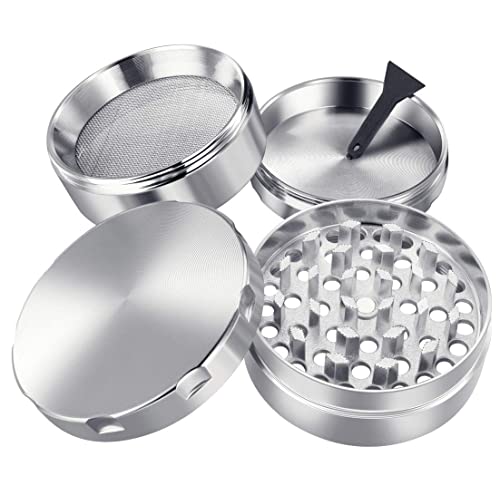 Moinho de Especiarias ILC GRINDER 4 Peças iLC - Acessórios de fumar - 4 peças, alta qualidade, rascador de pó, fácil limpar