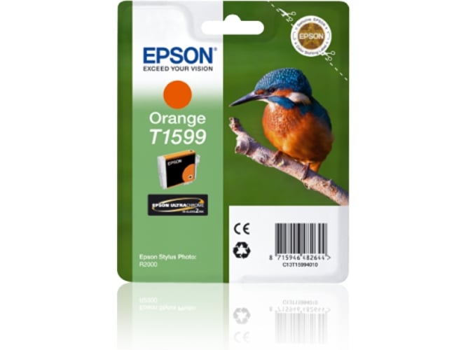 Tinteiro Epson Tinteiro T1599 Laranja (C13T159940) Epson - Cartuchos de toner e jato de tinta - epson, laranja, r2000, 17 ml