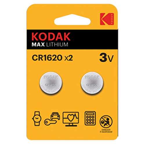 Pilha KODAK (CR1620 - 3V - 1.5Wh) Embalagem múltipla D - Baterias - alcalino, 3V, CR1620, 1.5Wh