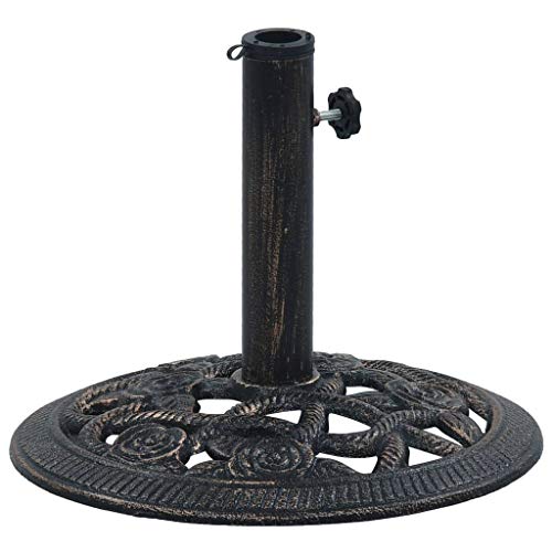 Base de Guarda-Sol VIDAXL 9 Kg (Preto - Aço) vidaXL - Móveis de exterior - 9 kg, preto, aço