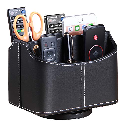 Suporte para Comando PU Pele (Recondicionado Como Novo) PUSU - Recipientes de armazenamento doméstico - pele pu, comandos, acessórios, base giratória