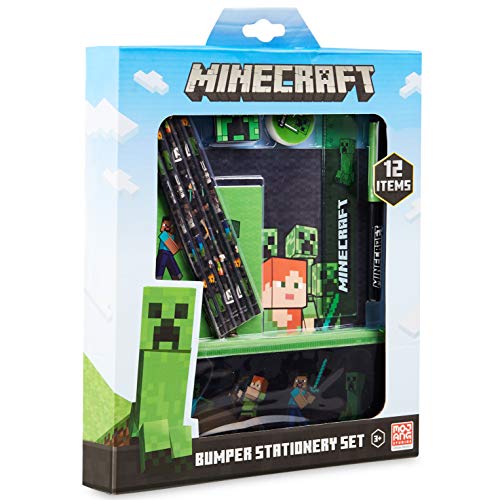 Kit de Papelaria MINECRAFT Minecraft (Idade Mínima: 6) Jacob Company - Cadernos e bloco de notas - papelaria, caderno, blocos de notas, lápis
