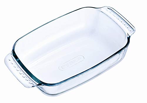 Tabuleiro PYREX GLASS Rectangular (Vidro - Transparente) Pyrex - Travessas de forno - vidro, transparente, retangular