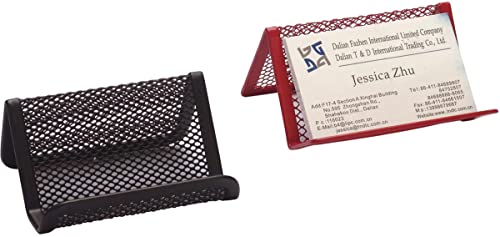 Porta Cartões em Rede METALIC, 11x7,5x5 cm, preto Q-Connect - Arquivamento e organização - 11x7,5x5 cm, preto, 30-40 cartões, expositor